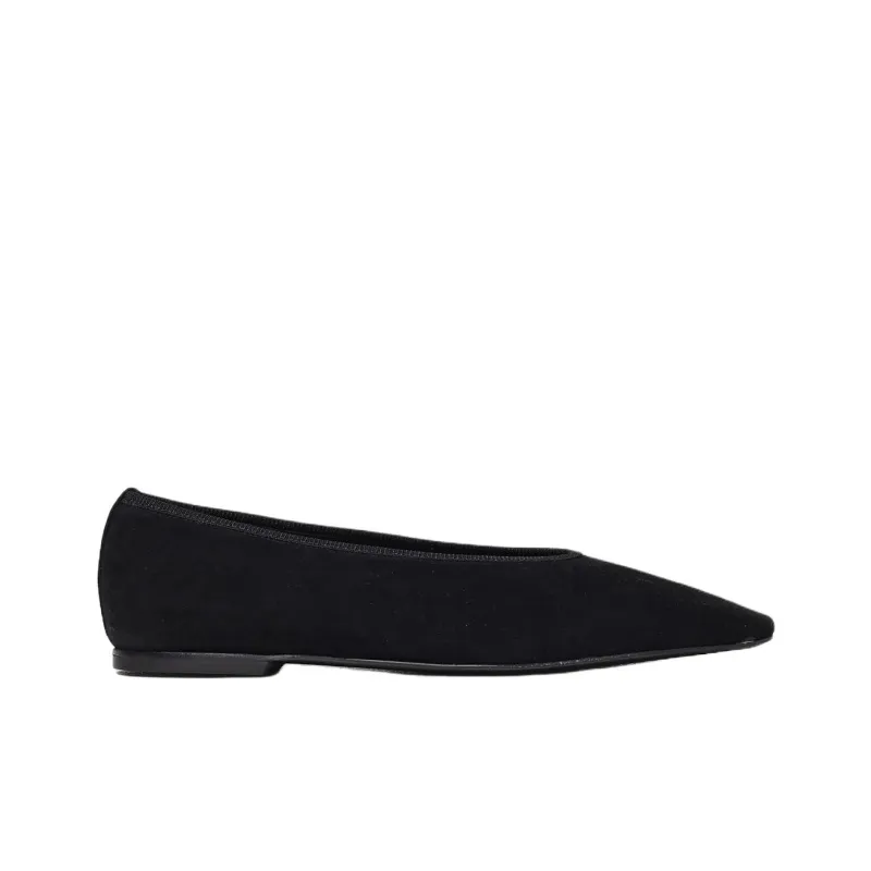 TOTEME Suede Ballerina Shoes Women's-1