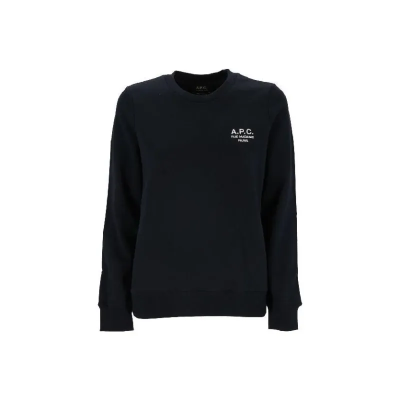 A.P.C Skye Logo-Embroidered Crewneck Sweatshirt-0