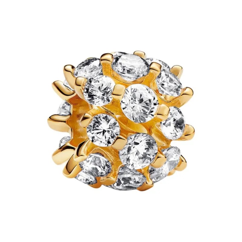 Pandora Gold Plated Copper Silver Alloy Accessories Unisex Gold-0