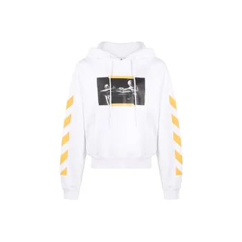 OFF WHITE Caravaggio Saint Jerome Writing Print Hoodie