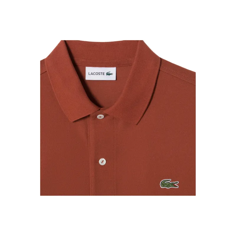 LACOSTE Polo Shirt Men's Light Brown-3