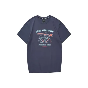 Skechers Colorful T Shirt Unisex Odyssey Gray
