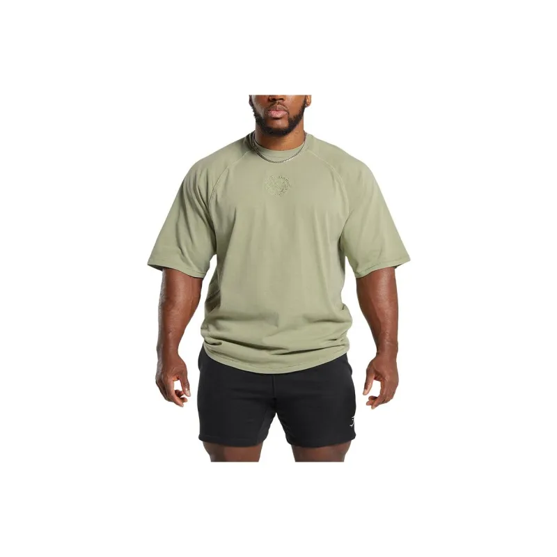 GYMSHARK T Shirt Men's Natural Sage Green-0