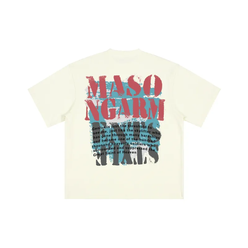 Masongarments T Shirt Unisex Cream-0