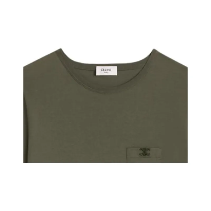 CELINE T Shirts Women's Green-2