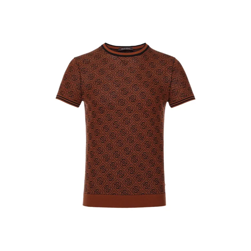 BRAUN BUFFEL T Shirt Men's Yellow Brown-0