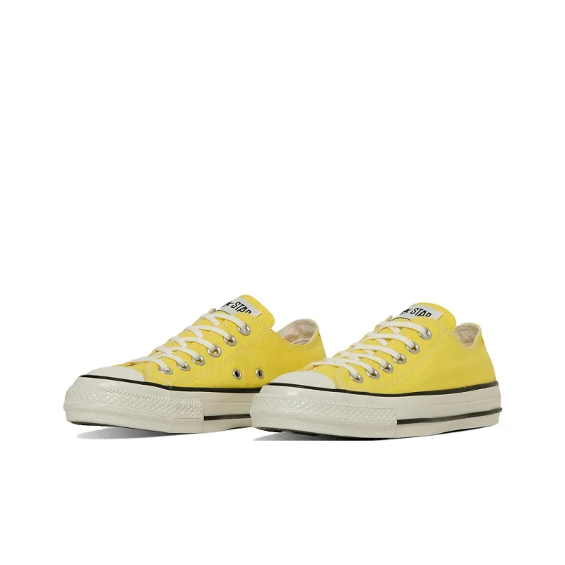 Converse All Star Aged Lightweight Low Top Canvas Shoes Unisex Butter Yellow-1