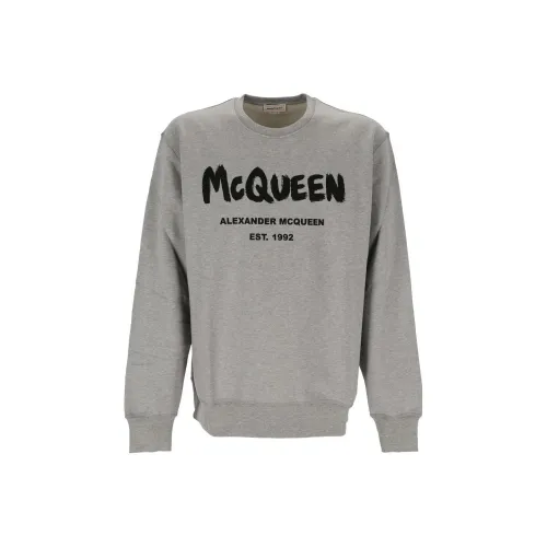 Alexander McQueen Sweatshirts Men Gray