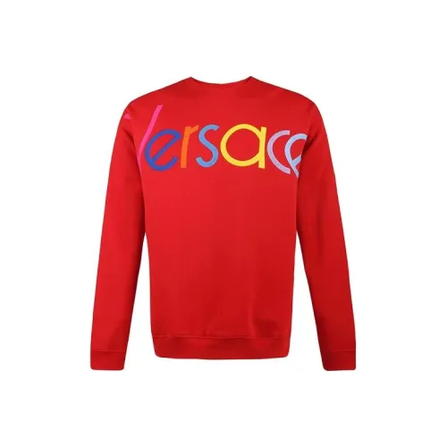 VERSACE Sweatshirts Men Red