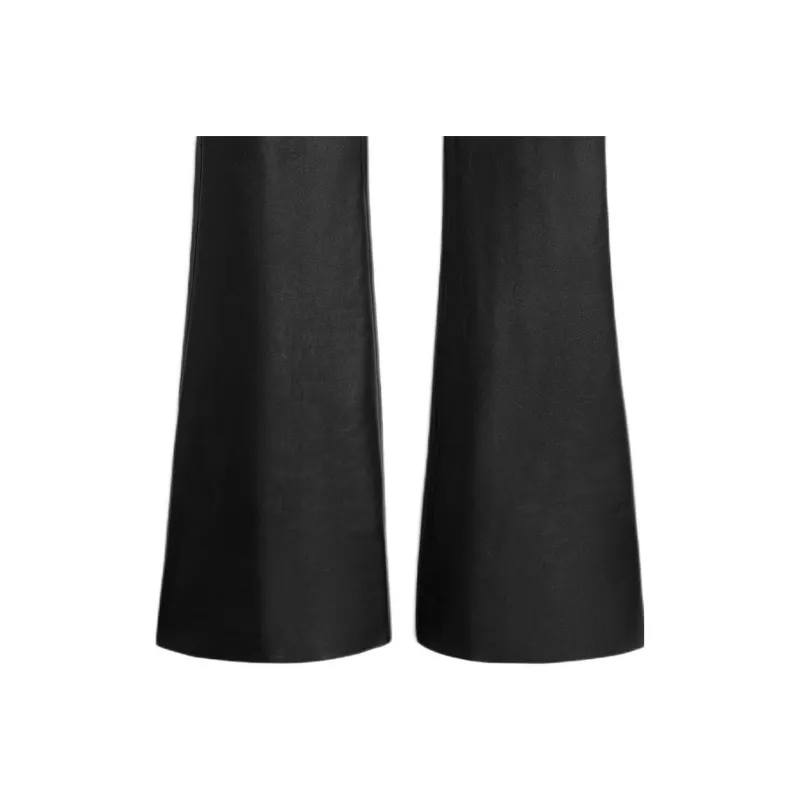 CELINE SS25 Leather Pants Women's Black-4