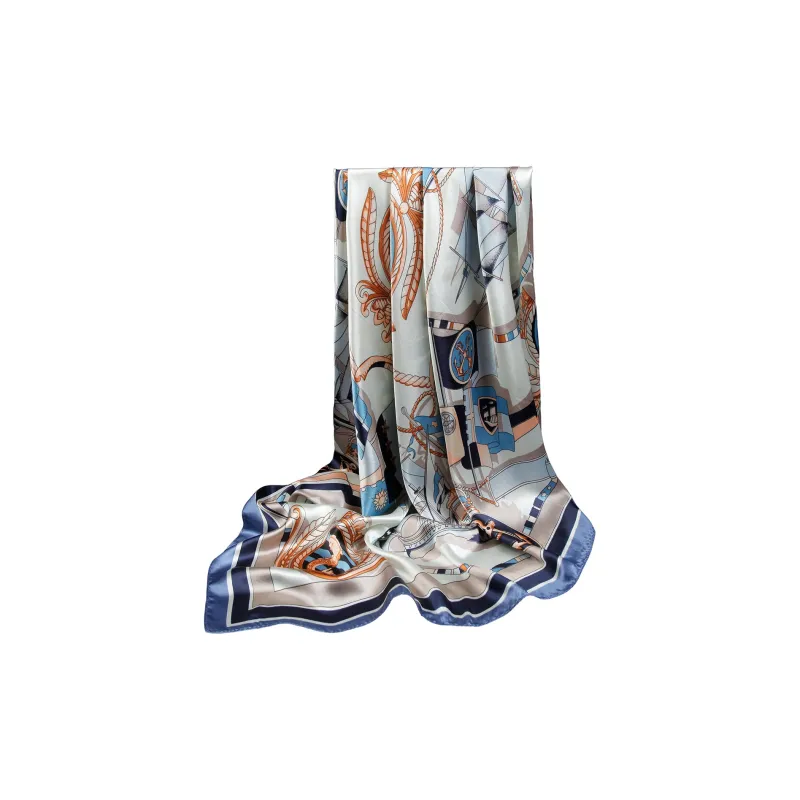 Shanghai Story 100% Polyester Silk Scarves Women's-4