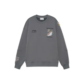 LiNing Skateboard Sweatshirt Unisex Gray