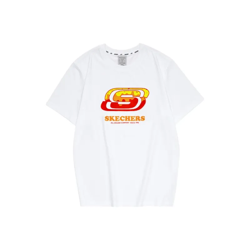 Skechers Colorful T Shirt Unisex Bright White-0