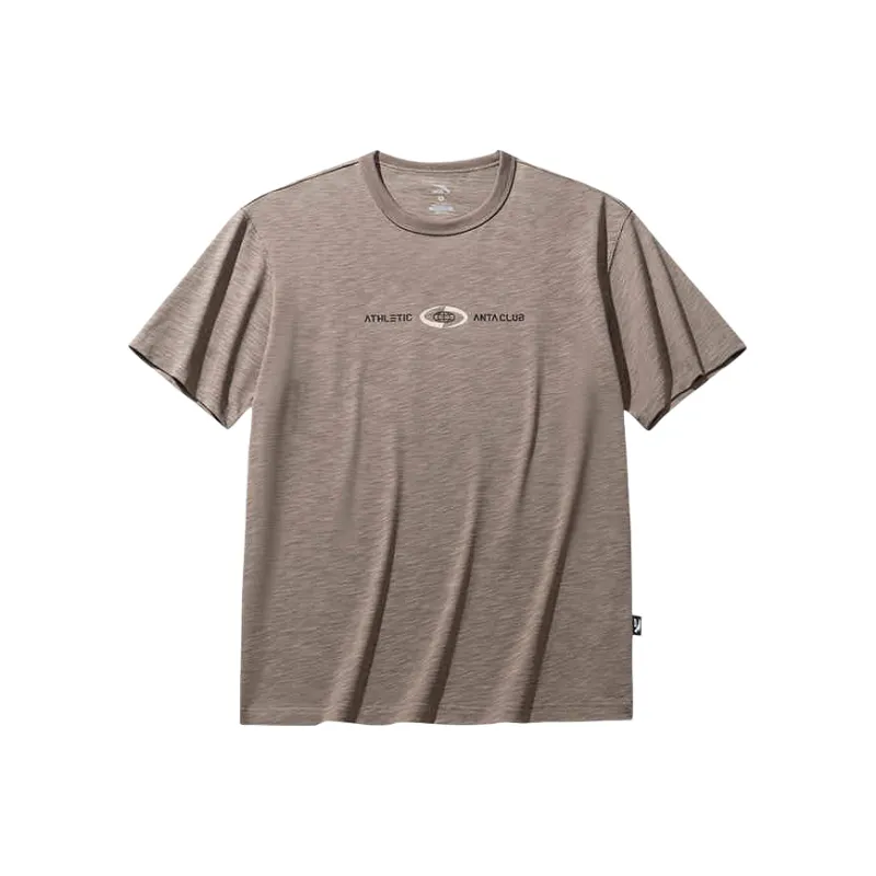 Anta Sports Lifestyle Collection Lifestyle Collection T Shirt Men's Gray Brown-0