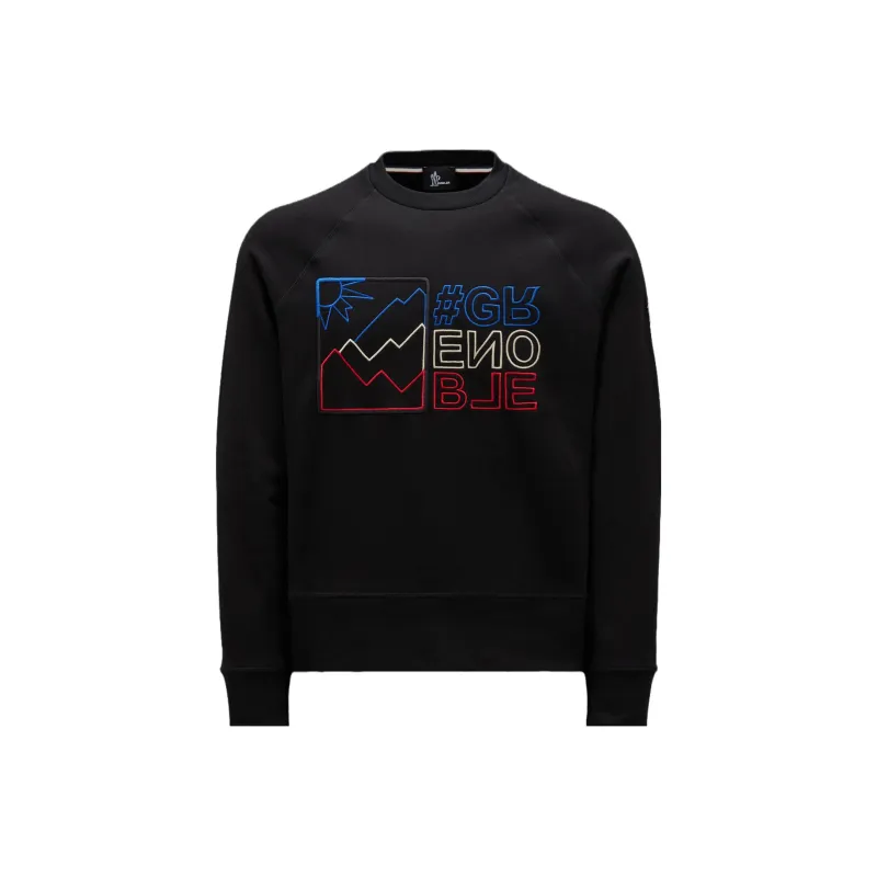 Moncler Grenoble Logo Embroidered Crewneck Sweatshirt-0