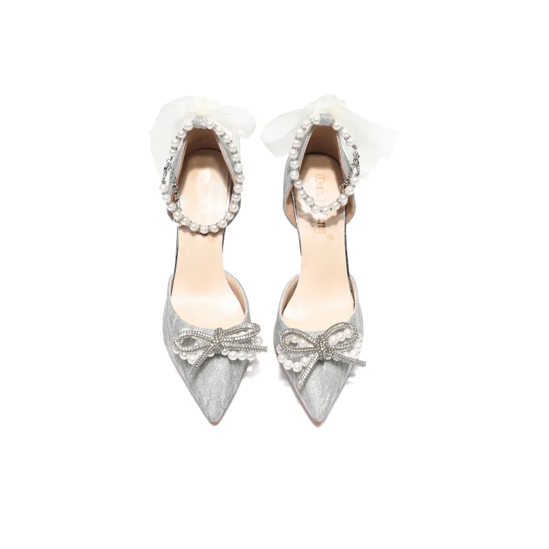 Be Good High Heels Women's Silver-10