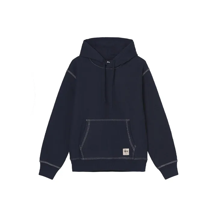 Stussy Contrast Stitch Label Hoodie-4