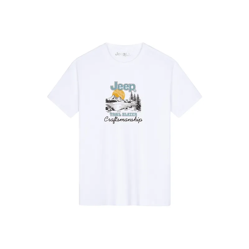 Jeep Drop Shoulder Sleeve T Shirt Unisex-0