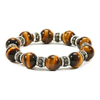 LIBALU Natural Tiger's Eye Stone Bracelets Unisex