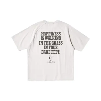 UNIQLO Uniqlo X PEANUTS Co branded Series T Shirt Unisex Light Gray
