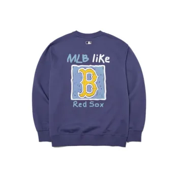 MLB Boston Red Sox Sweatshirts Unisex Dark Purple