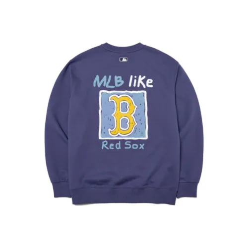 MLB Boston Red Sox Sweatshirts Unisex Dark Purple