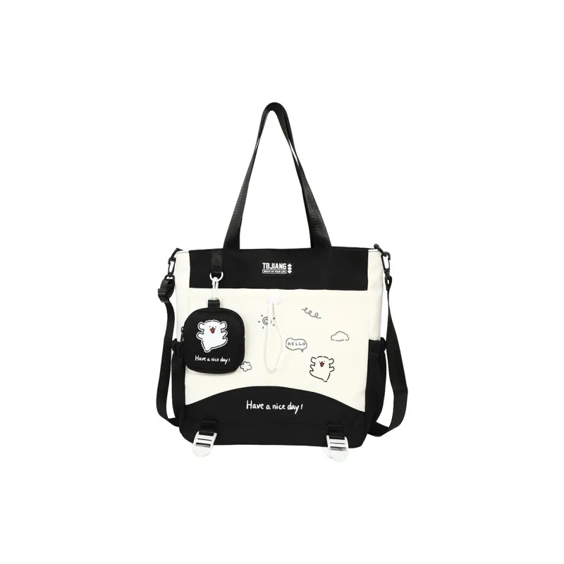 Deli Bear Oxford Tote Bag Shoulder Bag Women's Multicolor-15