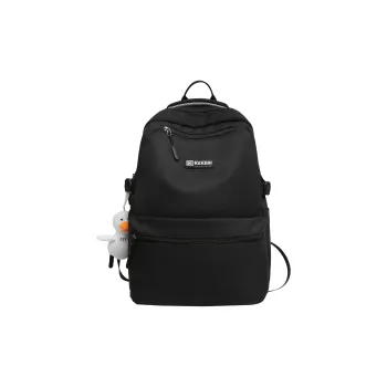 SURELAPTOP Nylon Backpack Unisex Ecru/Black