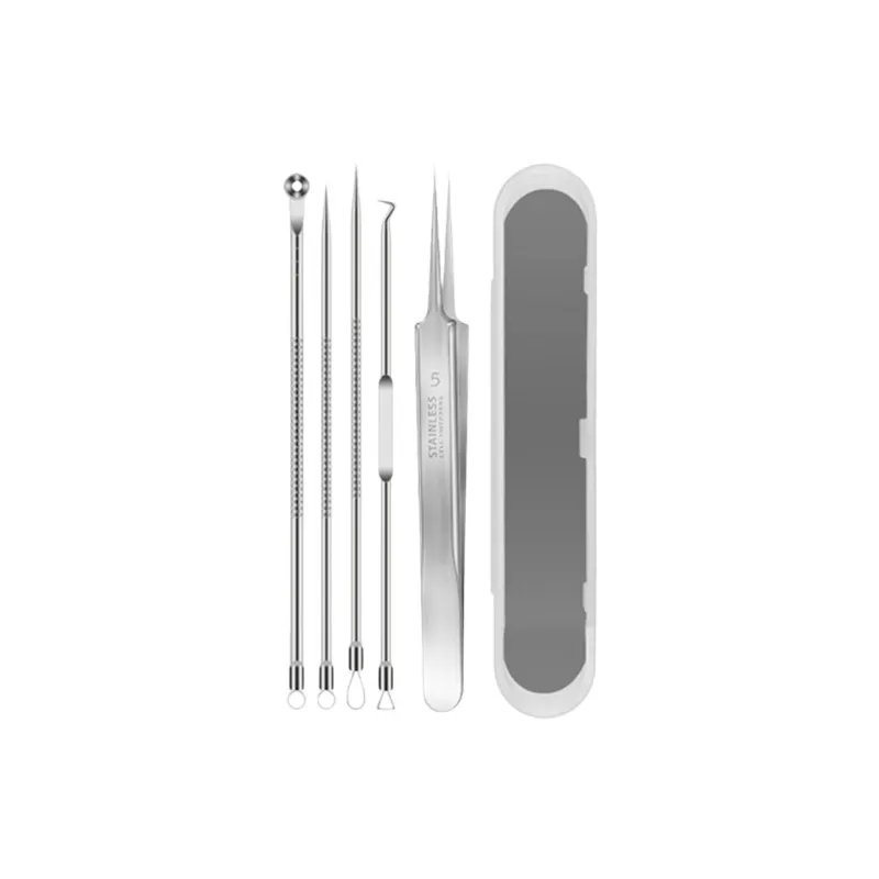 JIANYINGSHU Pimple Extractor Blackhead Extractor Set With Closed End Picking Tools For Acne Cleansing, Home Use-6