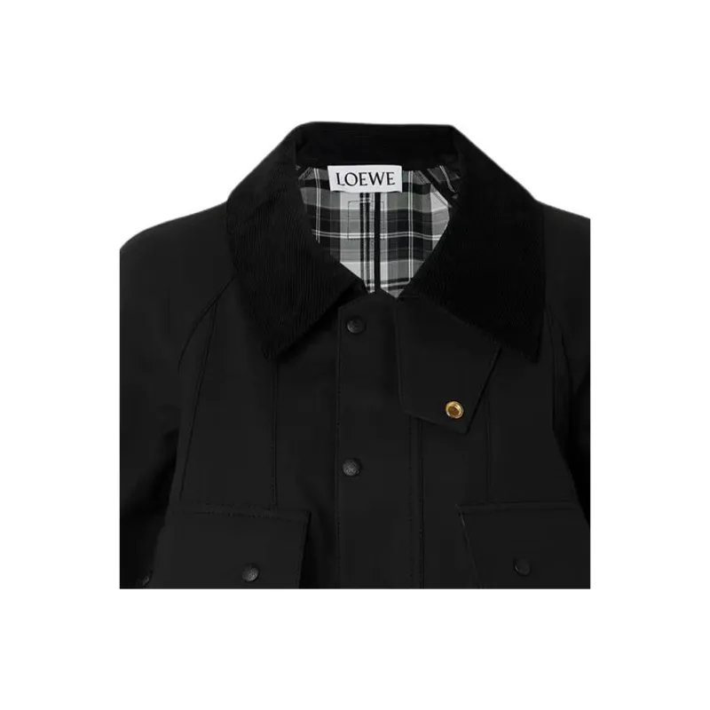 LOEWE Trapeze Jacket 'Black/Grey/White'-2