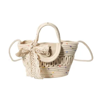 S.REPHEN Woven Shoulder Bag Women's White/Khaki