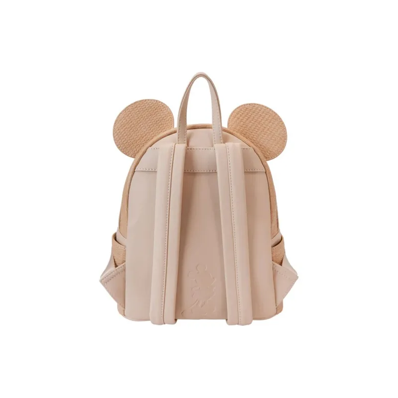 Loungefly Disney Collaboration Faux Leather Backpack Mini Women's Khaki-3
