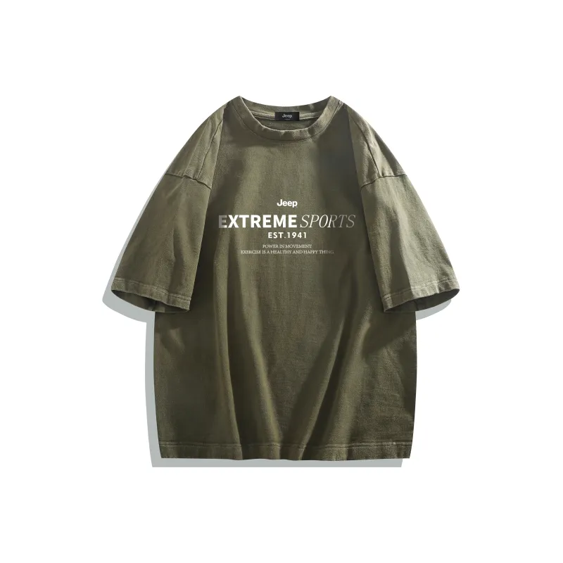 Jeep Drop Shoulder Sleeve T Shirt Unisex-22