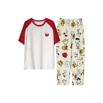 Beiyan x SNOOPY Pajama Set Women's Image Color