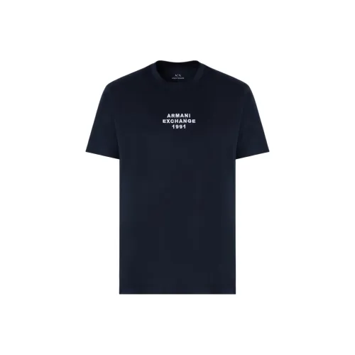ARMANI EXCHANGEAE SS25 T Shirt Men's Navy Blue