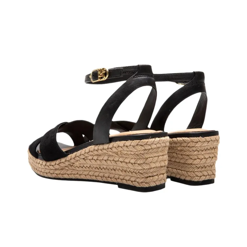 Tommy Hilfiger One Strap Sandals 7cm Women's Black-3