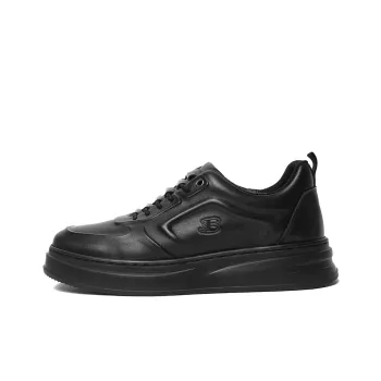 BEN SHERMAN Slip Resistant Low Top Skateboard Shoes Men's Black