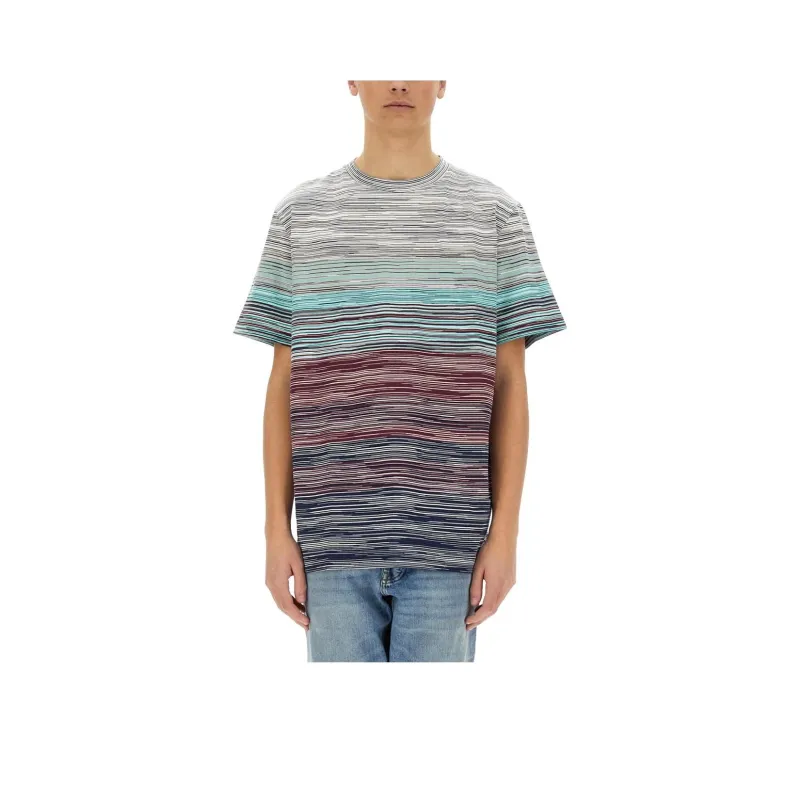 MISSONI Striped Crewneck T Shirt-0