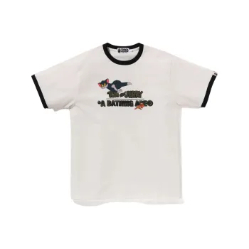 A BATHING APE X Tom And Jerry 85th Ringer Tee