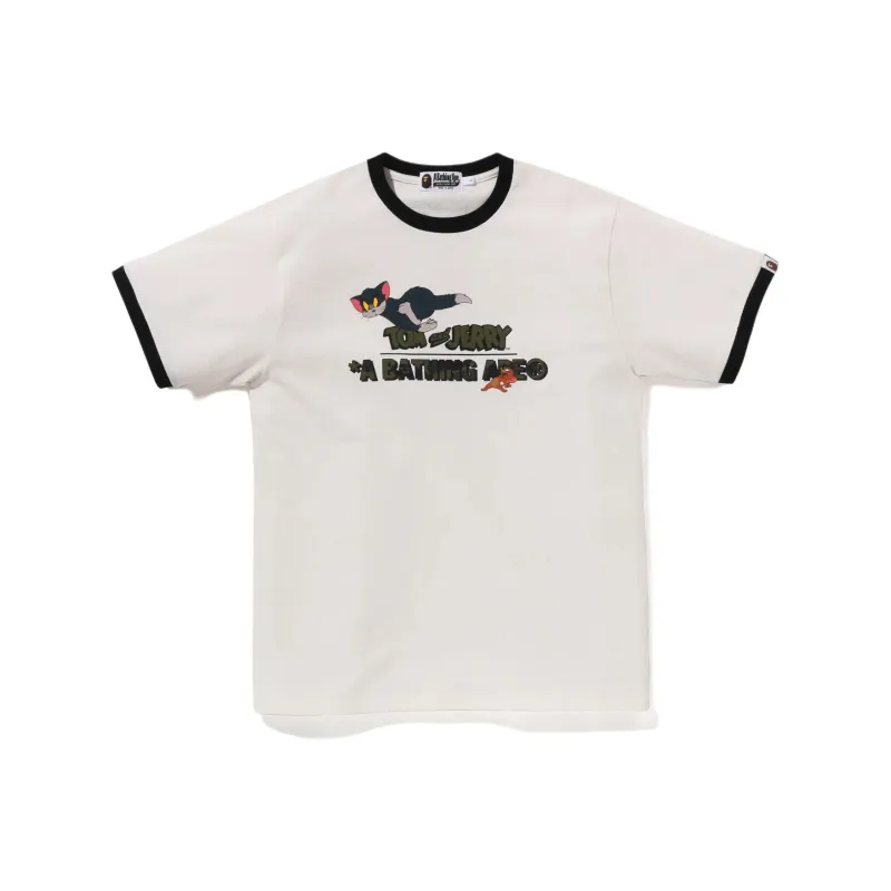 A BATHING APE X Tom And Jerry 85th Ringer Tee-2