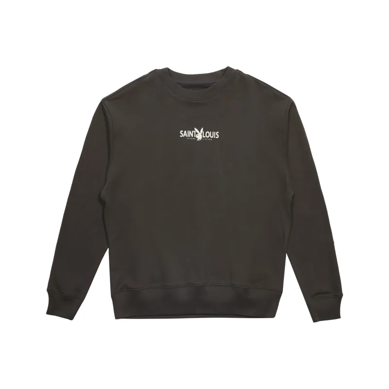 Playboy X SSSAINT LOUIS SSSAINT LOUIS X Playboy Co branded Series Sweatshirts Unisex Washed Black-0