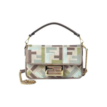 FENDI Canvas Bag, Shoulder Bag, Crossbody Bag, Handbag Mini Women's Camouflage