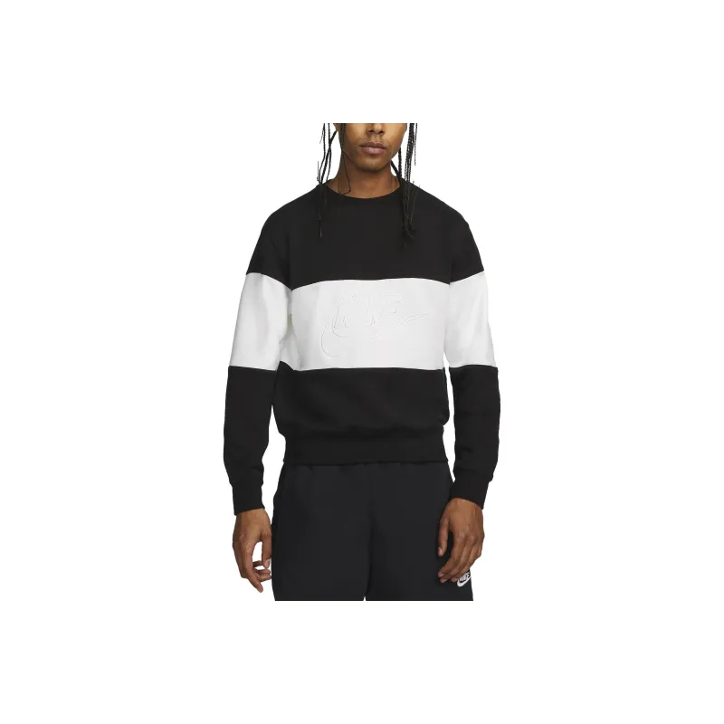 Nike Club Men's French Terry Color-Blocked Crew-0