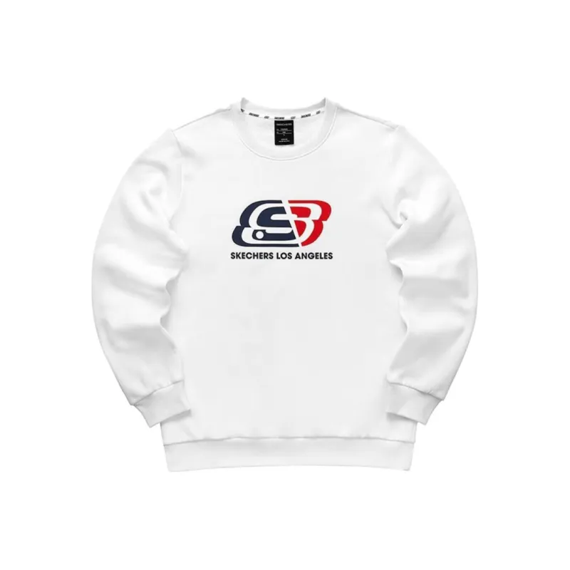 Skechers Colorful Sweatshirt Unisex Bright White-0