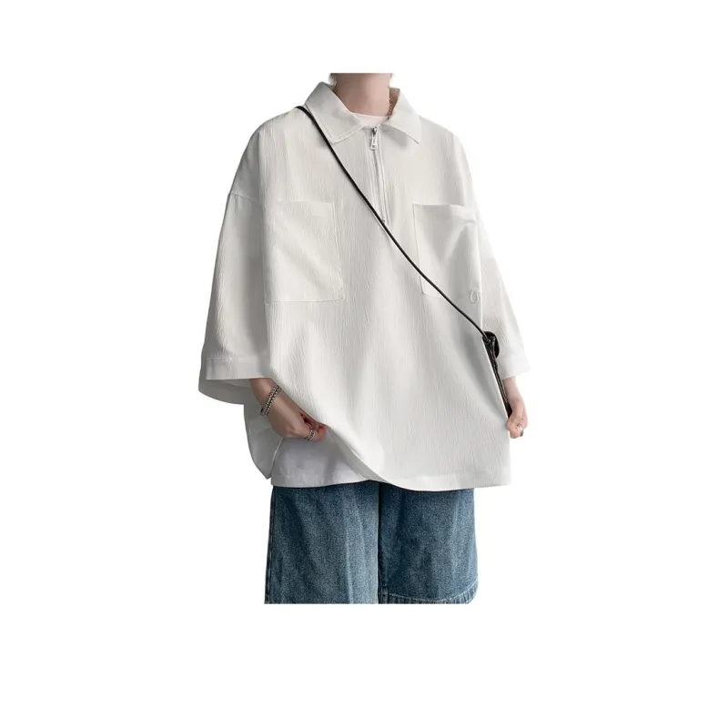 TESTUNG Minimalist Style Basic T Shirt Unisex-0