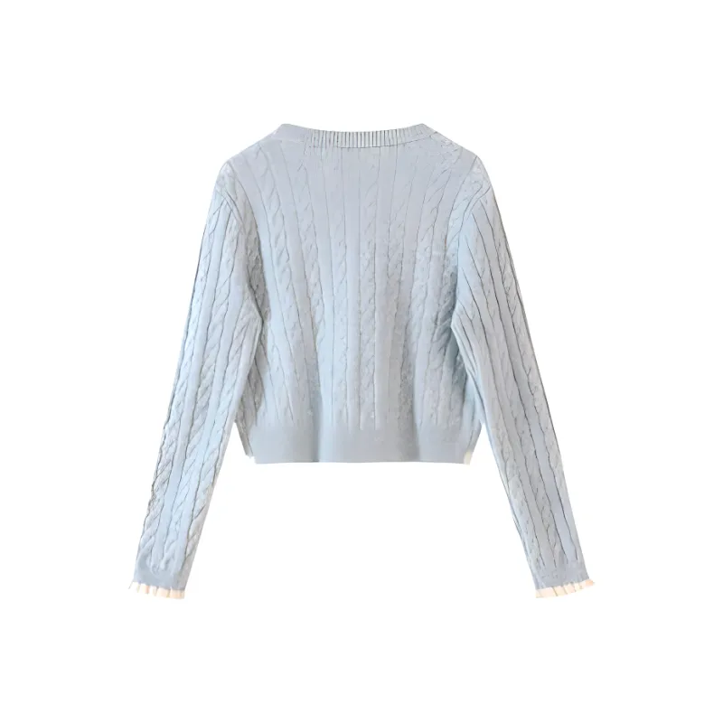 Alxnan Sweater Women's Light Blue-1