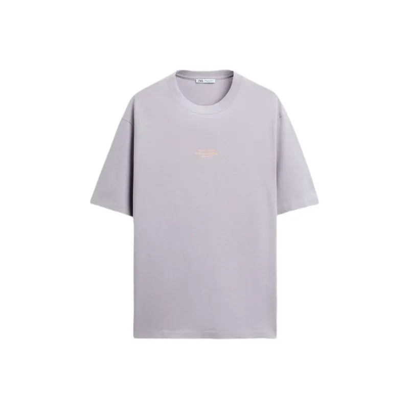 ZARA T-Shirts Men Purple-0