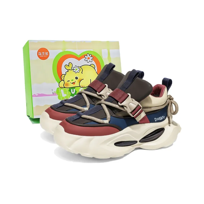 Budding Bear Slip Resistant, Abrasion Resistant, Lightweight, Height Increasing Low Top Chunky Sneakers Men's-10