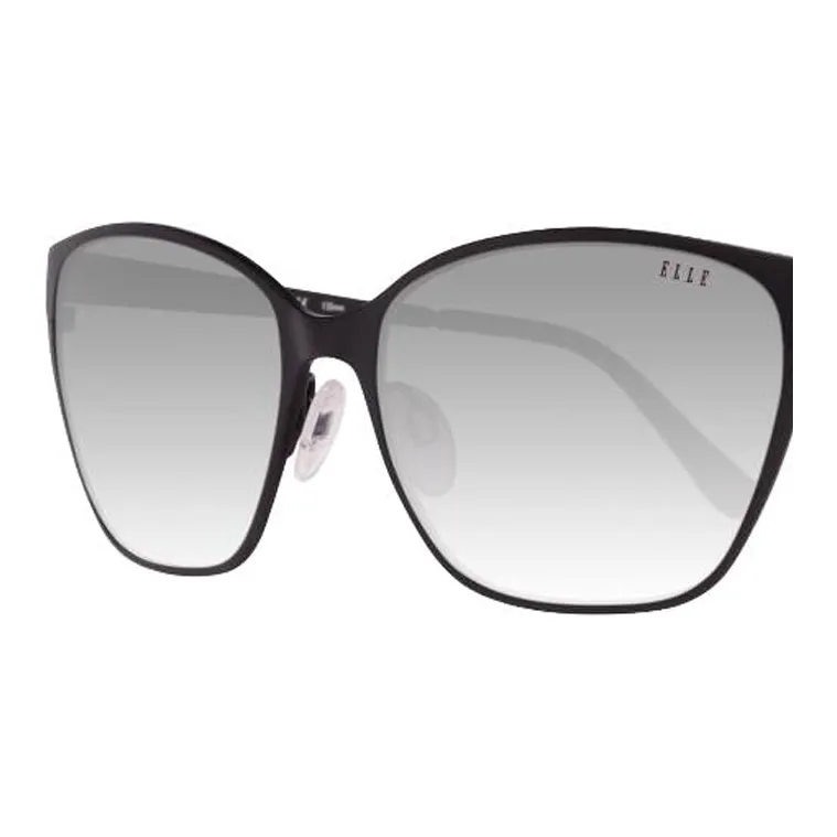 ELLE Irregular Shape Sunglasses Unisex Black-2