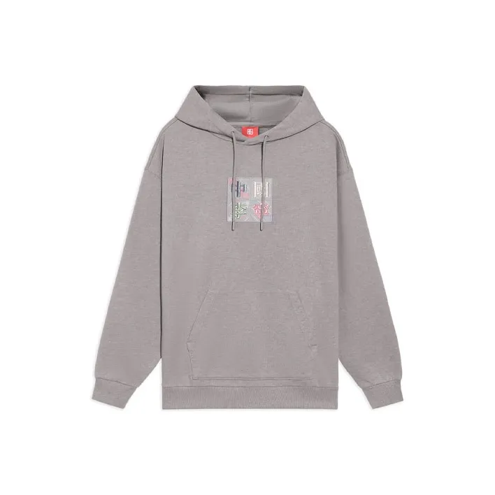 LiNing Sweatshirt Unisex Heather Gray-0